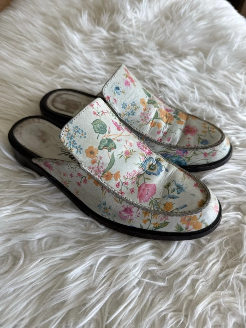 Free People Vida Floral Loafer Mules